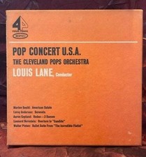4 Track Reel to Reel Tape The Cleveland Pops Orchestra U.S.A Louis Lane 1960s