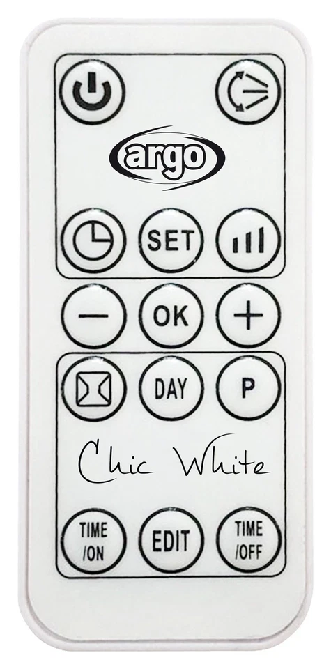 Argo Termoventilatore 2000W 60m³ CHIC White 191070198 - Immagine 3 di 4