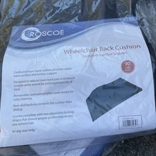 Roscoe Wheelchair Back Cushion Complete Lumbar Support - 20” Wide X 19” Tall