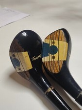 Vintage MacGregor Tourney Keyhole Lady's Woods Set. Driver, 5 wood. Steel Shaft