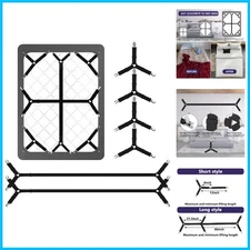 Durable Nylon Fitted Sheet Clips for All Bed Sizes - 6 Pack for Ultimate Comfort
