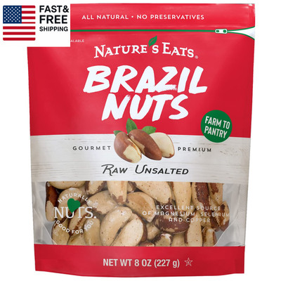 Nature S Eats Raw Brazil Nuts - Whole Unsalted Superfood Snack from Brazil - Hea