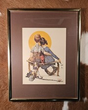 Norman Rockwell 'Pride of Parenthood' (Puppy Love) Print from A Boy and His Dog Series — listing 4