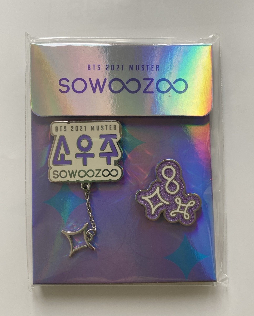 BTS SOWOOZOO MUSTER 2021 BADGE SET pins - Official Sealed