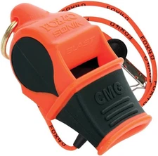 Fox 40 Sonik Blast CMG Safety Whistle,  Lanyard, 120+ dB, Orange
