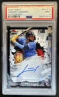 2024 Topps Finest Junior Caminero Auto RC Rookie #FA-JCA Rays PSA 9