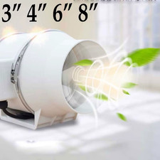 3 "4" 6 "8" Ventilatore Di Scarico Casa Silenzioso Tubo in Linea Ventilatore per