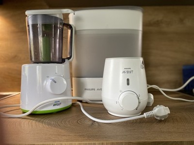 Philips Advent Sterilisator Flaschenwärmer und Baby Mix 3er Pack