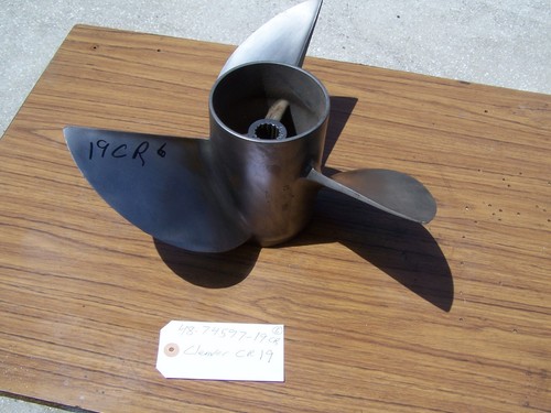 MERCURY   SS. CLEAVER  PROP 19 P. X 14.5 *48-74597-19  C/R ROTATION  GOOD USABLE