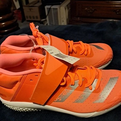 Adidas Adizero Javelin Track & Field Shoe Men s 9.5 NO SPIKES Coral Orange (NEW)