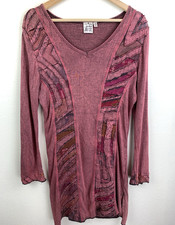 Parsley  Sage Top Size S Abstract Artsy Tunic Top Long Sleeve