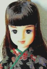 ❤No box ❤1998 Old Takara Katsura Yumi produced kimono Naomi black separate kimon