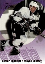1994-95 Flair Center Spotlight Wayne Gretzky Los Angeles Kings #4 OF 10