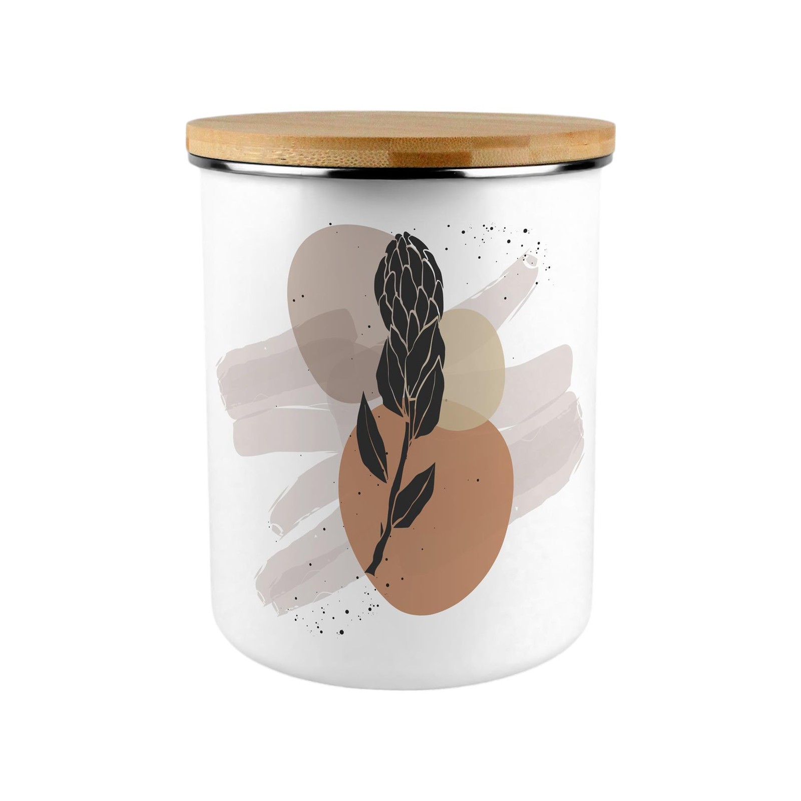 Extra Large Enamel Canister - Proteas Home/Food Storage Jar Gift