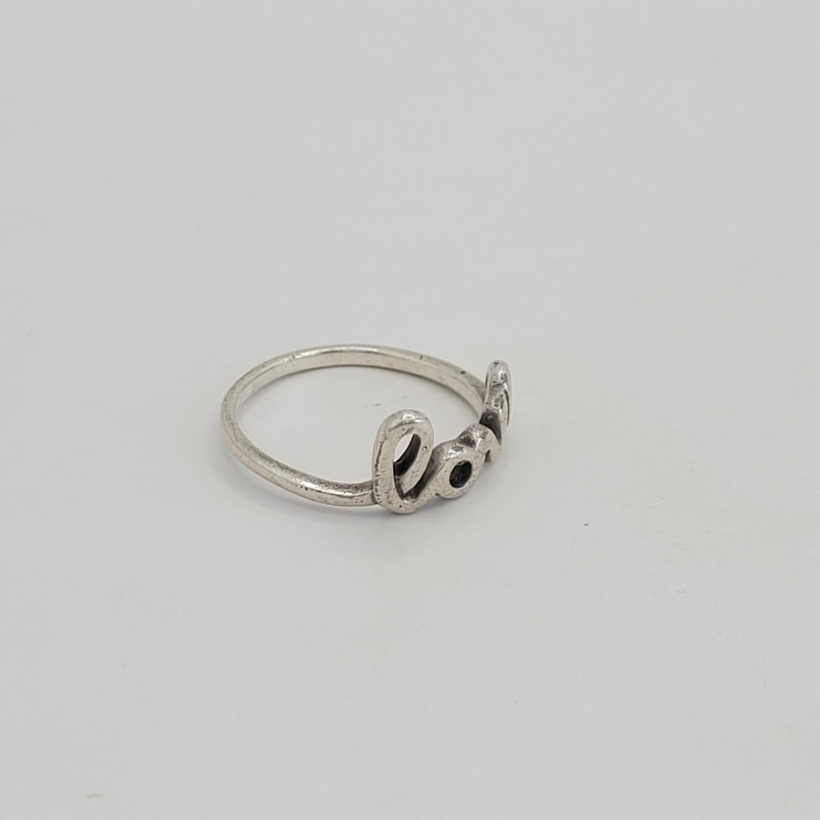 925 Sterling Silver Cursive "Love" Script Minimal… - image 4