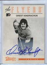 Orest Kindrachuk 2012-13 Classics Signatures Philadelphia Flyers
