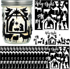 15 Sheet Nativity Scene Stickers Christmas Jesus Religious Decals