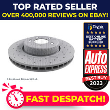 2x Brake Discs Pair Vented fits MERCEDES C250D A205, C205 2.2D Front 15 to 18