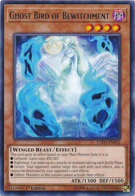 Ghost Bird of Bewitchment - EXFO-EN032 - Rare - 1st Edition - Moderately Played