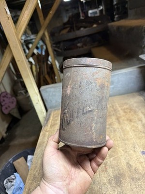 Antique Belmont Coffee Grinder Mill Wall Mount Metal Tin Hopper Jar Lid Top USA