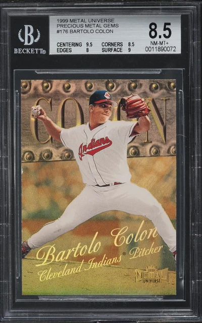 1999 Metal Universe BARTOLO COLON #176 Precious Metal Gems #27/50 BGS-8.5