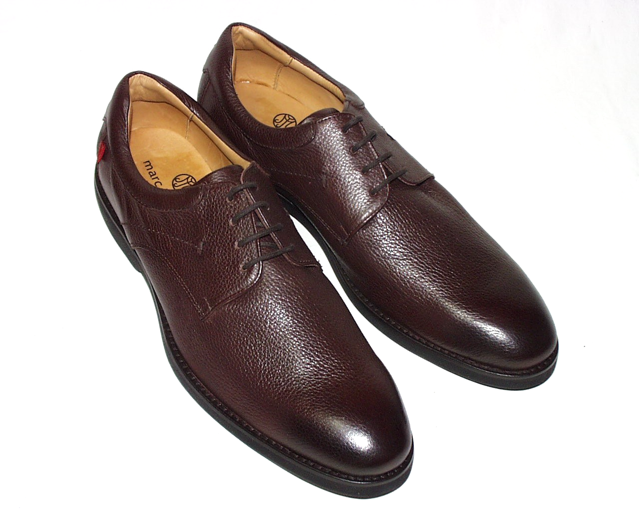 SAOLA Marc Joseph Vanderbilt Ave bue punta liscia tomaia in pelle caffè grana 8 5 M nuovo