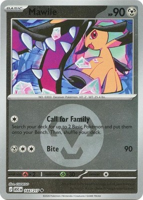 Mawile - (Energy Symbol Pattern) 144/217 Reverse Holofoil ME: Ascended Heroes NM