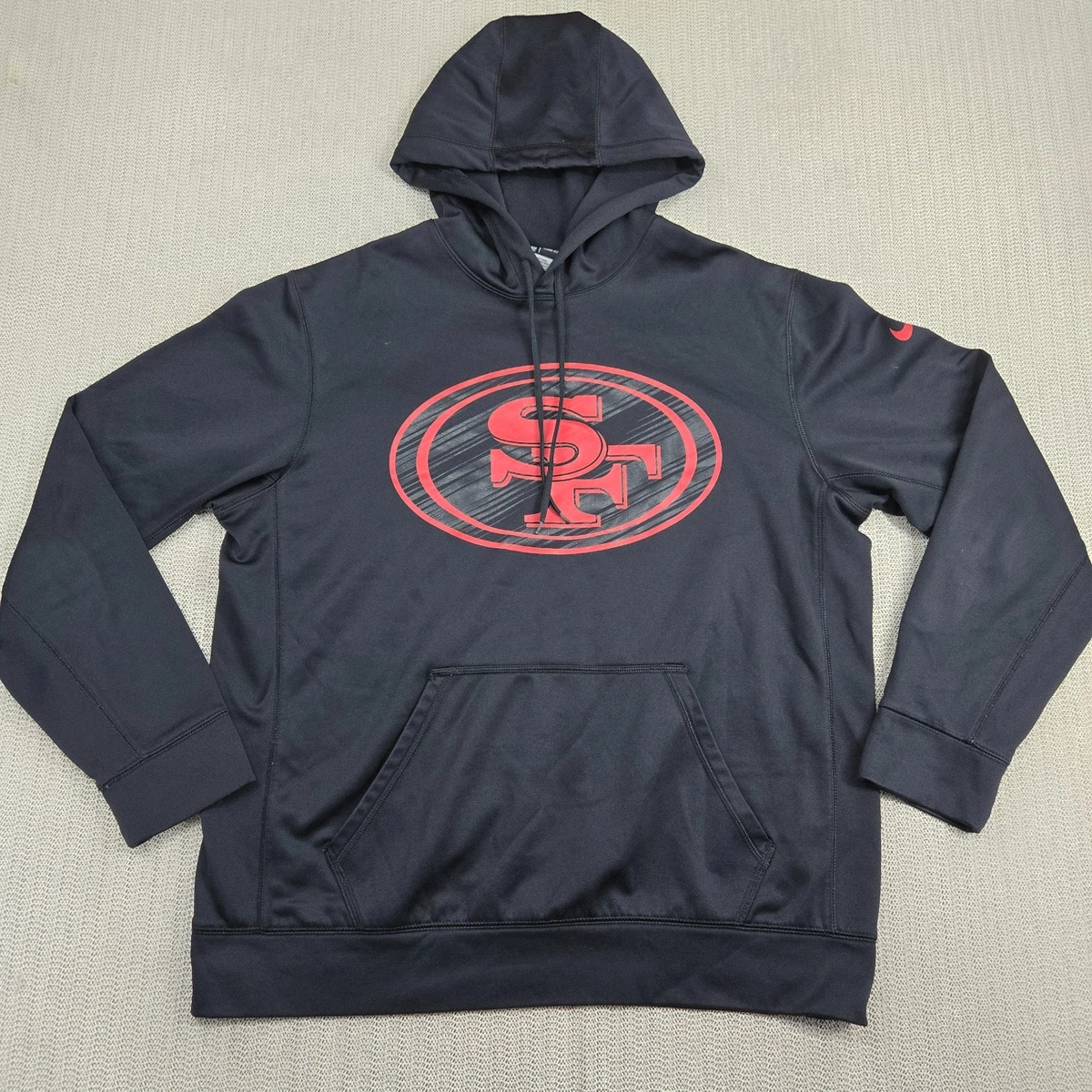 Custom Laser Engraved Hoodie - San Francisco 49ers Team Gear For Men, Graphite Color