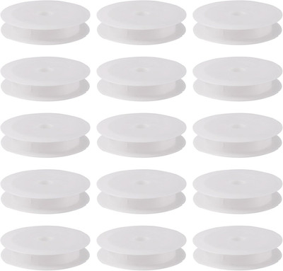 50Pcs Empty Plastic Wire Spools 2.64'' in Diameter Thread Bobbins for Beading Wir