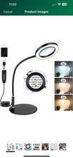 10X20X Magnifying Glass with LED Light and Stand Adjustable