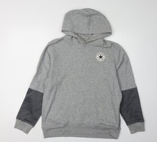 Pullover Hoodie Jungen UK Gr&ouml;&szlig;e XL Converse Grau