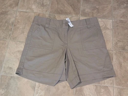 Women's Ann Taylor Loft Boyfriend Shorts Brown Size 16 NWT