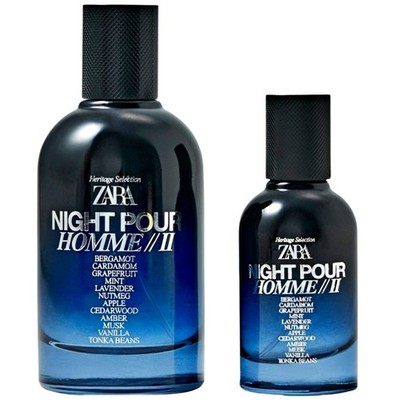 Zara Night Pour Homme II Perfume Set for Men EDP 100 + 30ml (3.4 +