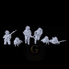 British Infantry Bren LMG X6 : 28mm and 20mm Wargame and Display Miniatures