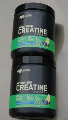 2X Optimum Nutrition Micronized Creatine Powder BlueBerry Lemonade 12.69 oz