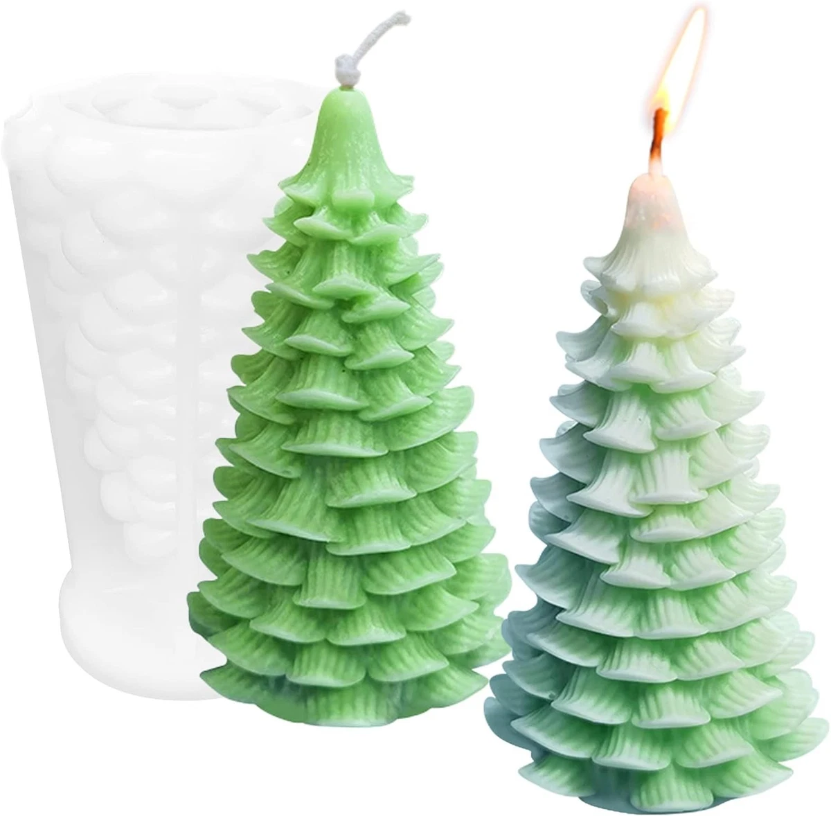 Moldes de Resina de Navidad de Silicona, 2 Piezas de Moldes Moldes de Resina de Navidad de Silicona, 2 Piezas de Moldes