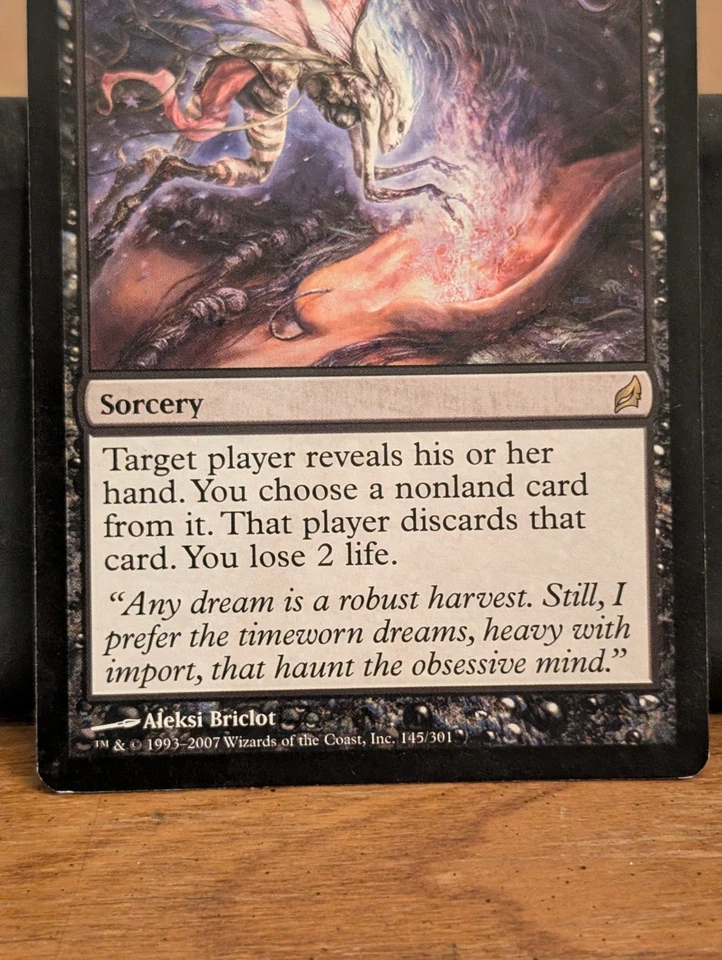 MTG Thoughtseize Lorwyn Rare – Magic the Gathering – LP Condition - Image 3 of 4