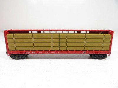 MTH 30-7685 Union Pacific Center I-Beam Flat Car w/Lumber LN 