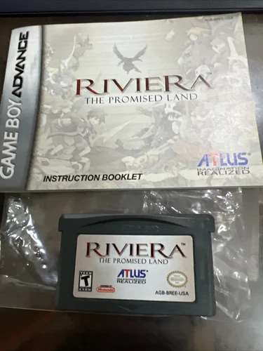 Nintendo Gameboy Advance Riviera The Promised Land Great Condition