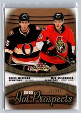 2015-16 Fleer Showcase - Hot Prospects Duos Chris Wideman Max McCormick /399 RC
