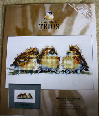 Heritage Stitchcraft Cross Stitch Valerie Pfeiffer Three's a Crowd Birds Chart
