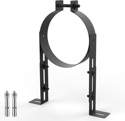 6 Inch Chimney Pipe Support Bracket, Adjustable Vent Wall Strap, Stainless