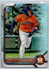 Pedro Leon 2022 Bowman Chrome Prospects Mega Refractor Rookie #BCP-115 Houston
