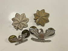 WWII era US Army USMC Colonel STERLING Silver Rank Insignia Lieutenant 26 grams