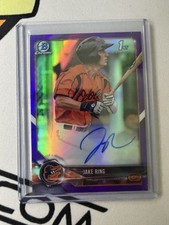 2018 Bowman Chrome Baseball Jake Ring Purple Auto /250