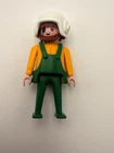 Vintage Playmobil Figure – 1974 Geobra – Green Overalls, Yellow Shirt