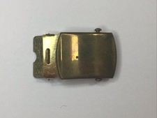 Vintage U.S. Military Solid Brass Belt Buckle Made In USA used