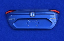 16-21 Honda Civic Sedan Rear Trunk Deck Lid W Lip Spoiler Camera Blue Oem