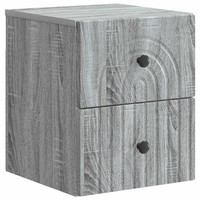 Nachttisch Wandmontiert Sonoma Eiche 33 X 34,5 X 40 Cm