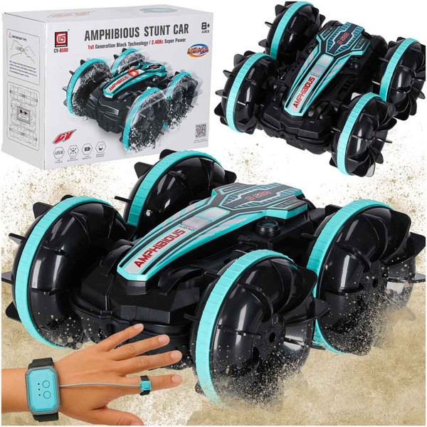 5903039769120 SamochóD Zdalnie Sterowany Amfibia Sterowany Gestami 4X4 360 2,4GH-image